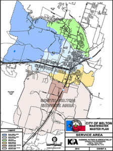 Water Wastewater Master Plans City Of Belton KPA Engineers   City Of Belton WW MP Map 225x300 